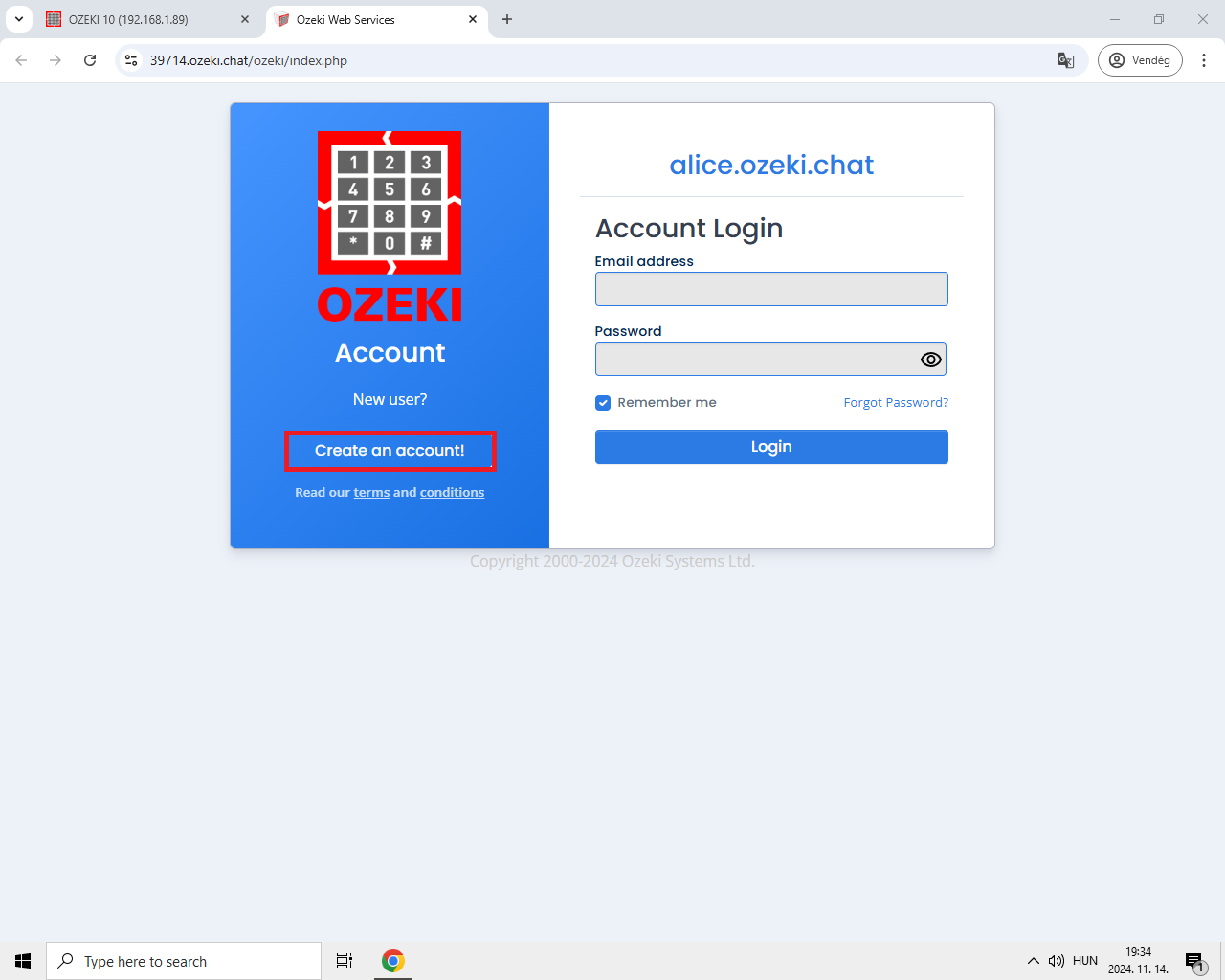 new account creation create new account