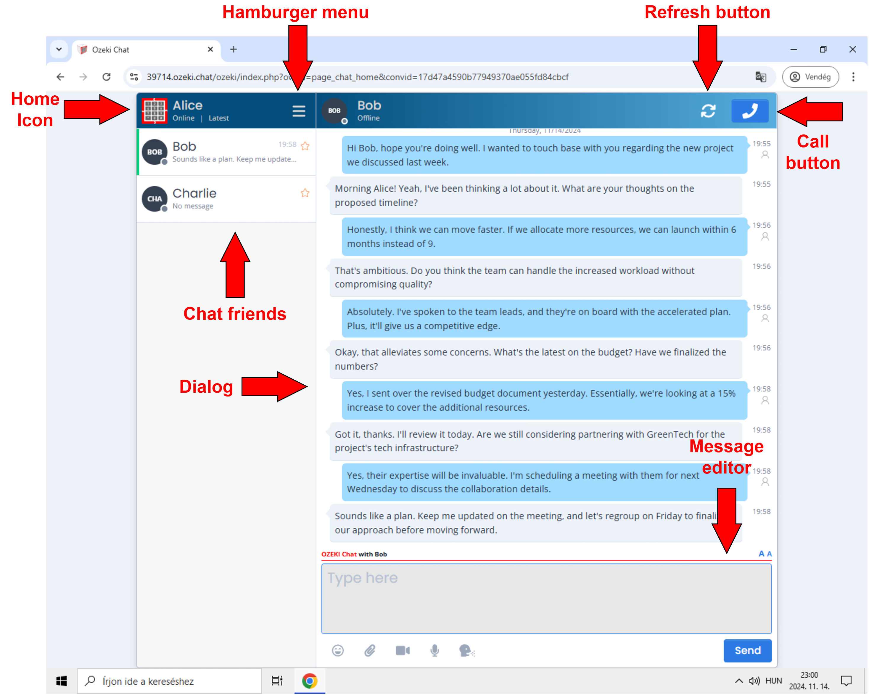 chat gui components ozeki gui components