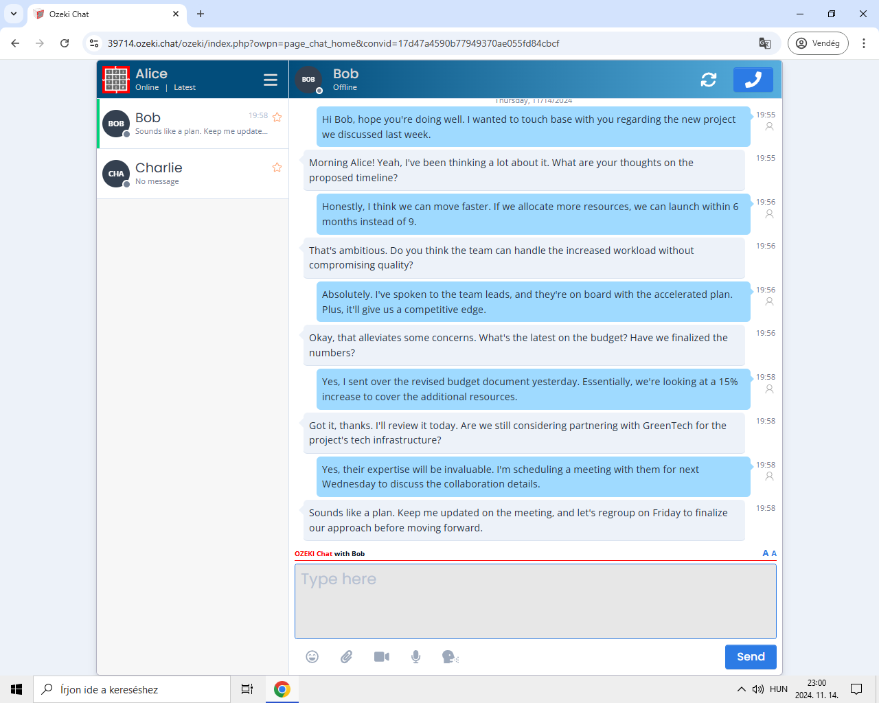 conversation example full conversation